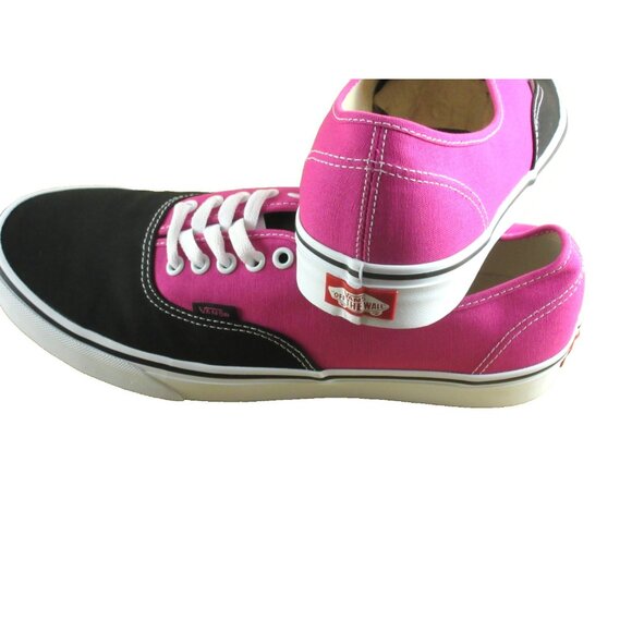 Vans Men's Authentic Pop Raspberry Rose Black Canvas Skate shoes Size 11.5 NIB - Picture 6 of 7